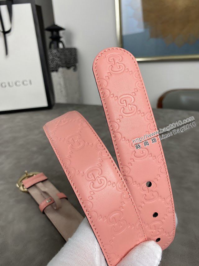 Gucci經典皮帶 古奇雙G板扣腰帶  jjp1336